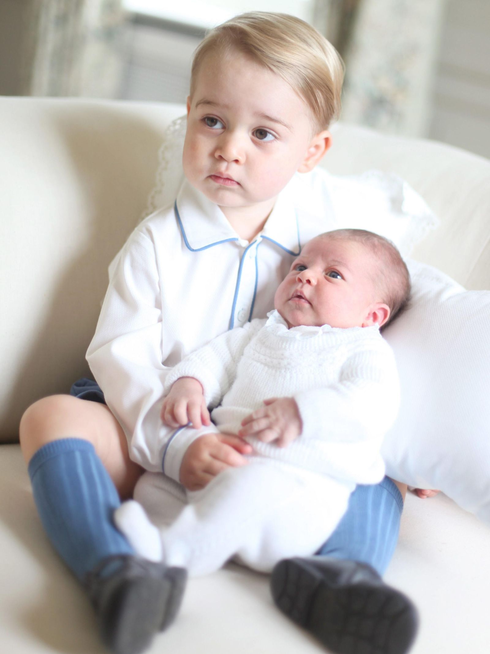 Fotografía de George y Charlotte tomada por Kate Middleton en 2015. (Palacio de Kensington)