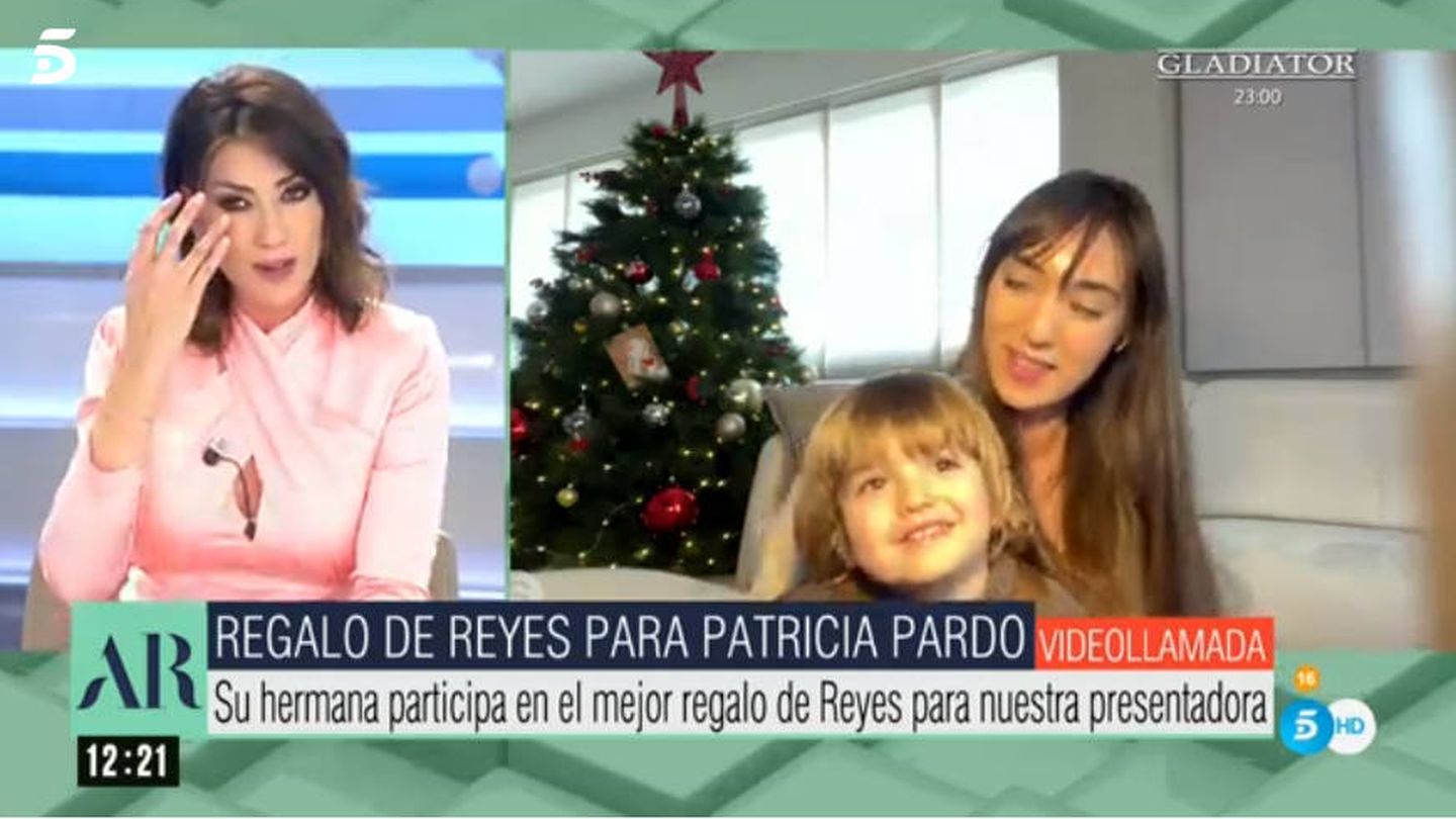 Patricia Pardo se derrumba en 'El programa de AR'. (Telecinco)