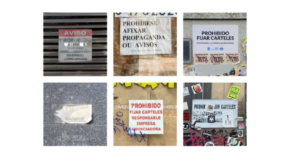 "Prohibido fijar carteles": la conversión al arte del mensaje que quiso frenar la creatividad