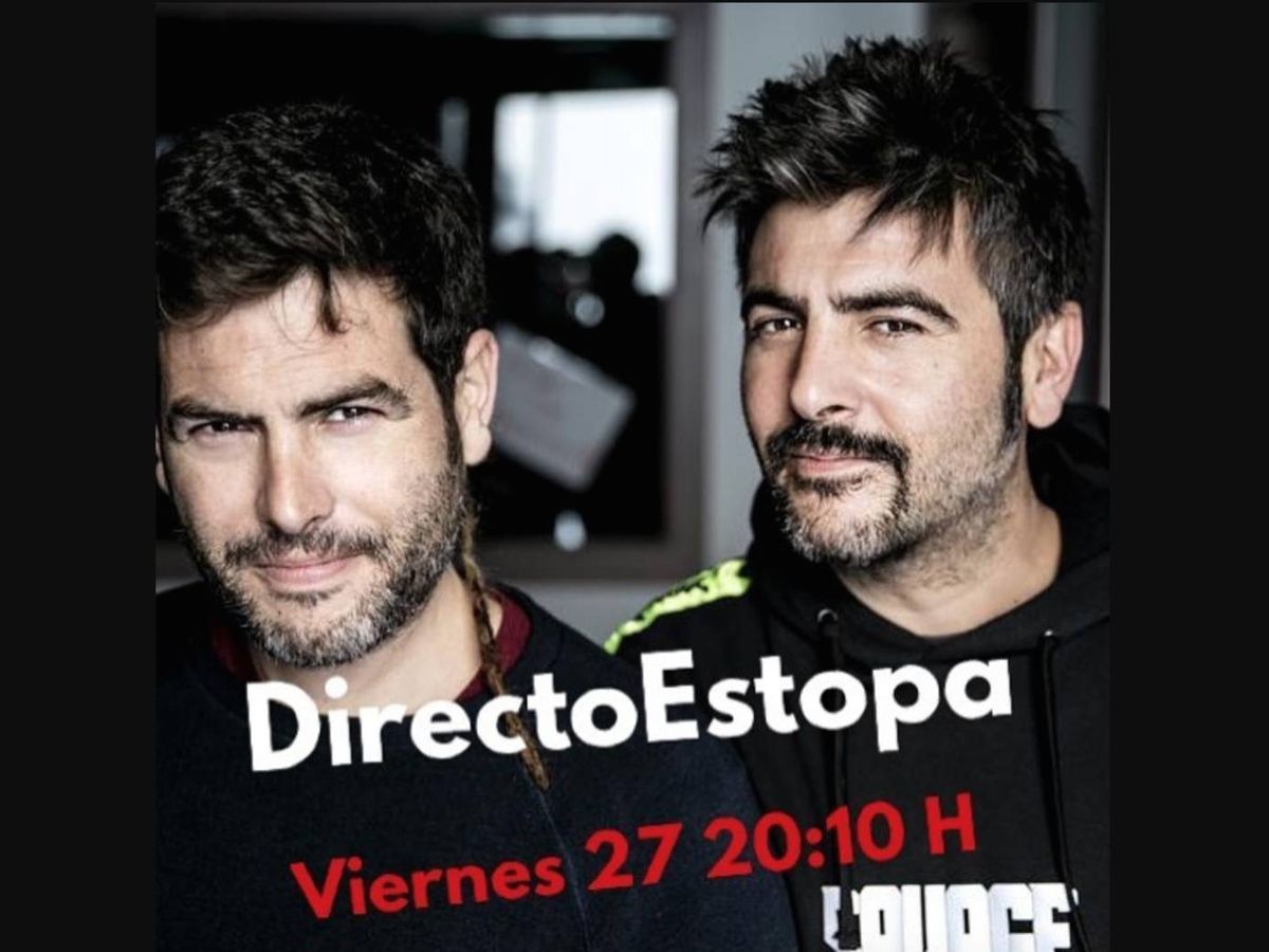 Foto: Estopa dará un concierto a las 20:10 horas (Instagram)