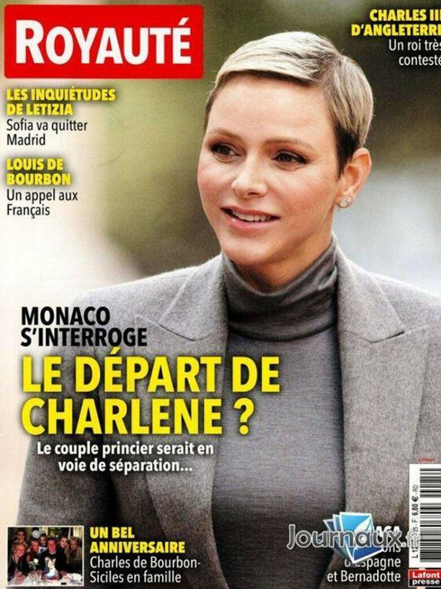 La portada de la revista 'Royauté'.