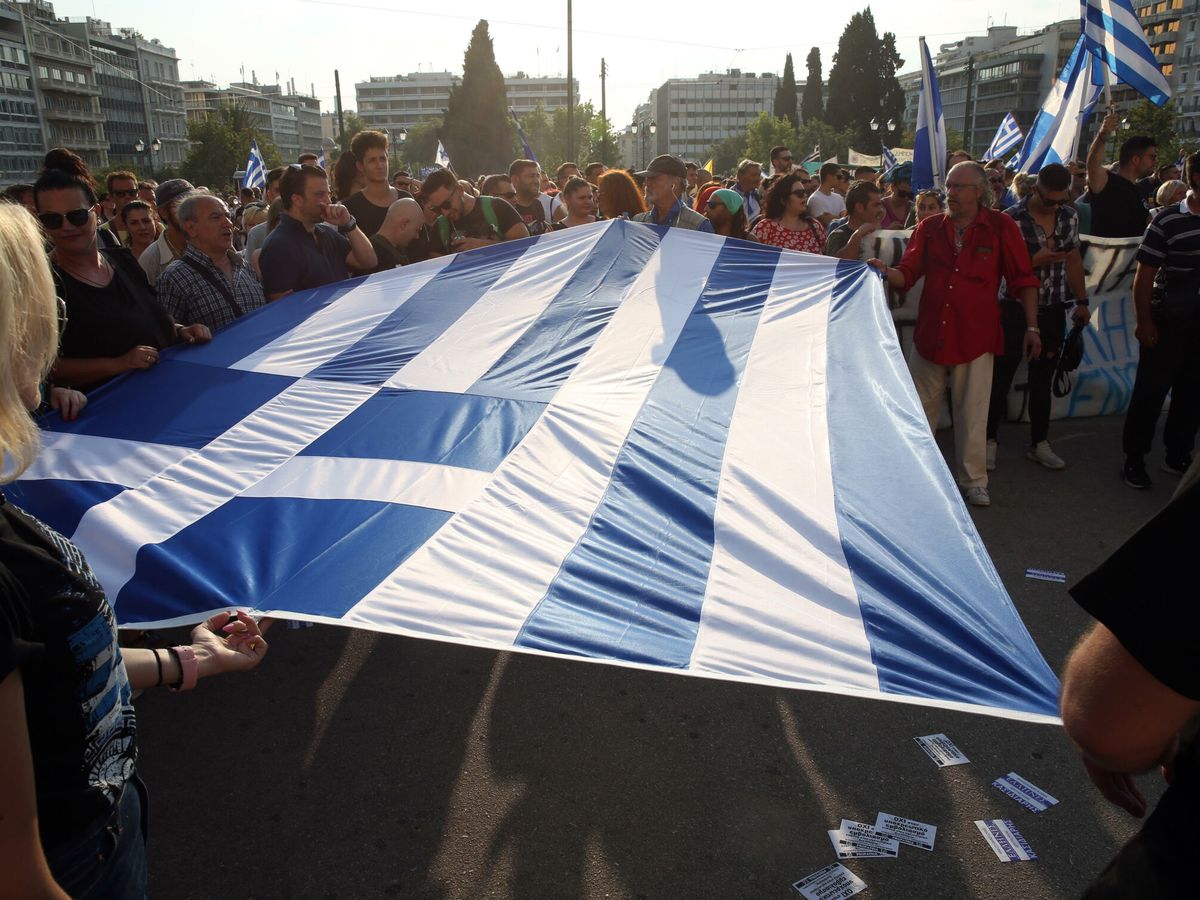 Foto: Protestas en Grecia (EFE/EPA/Alexandros Beltes)