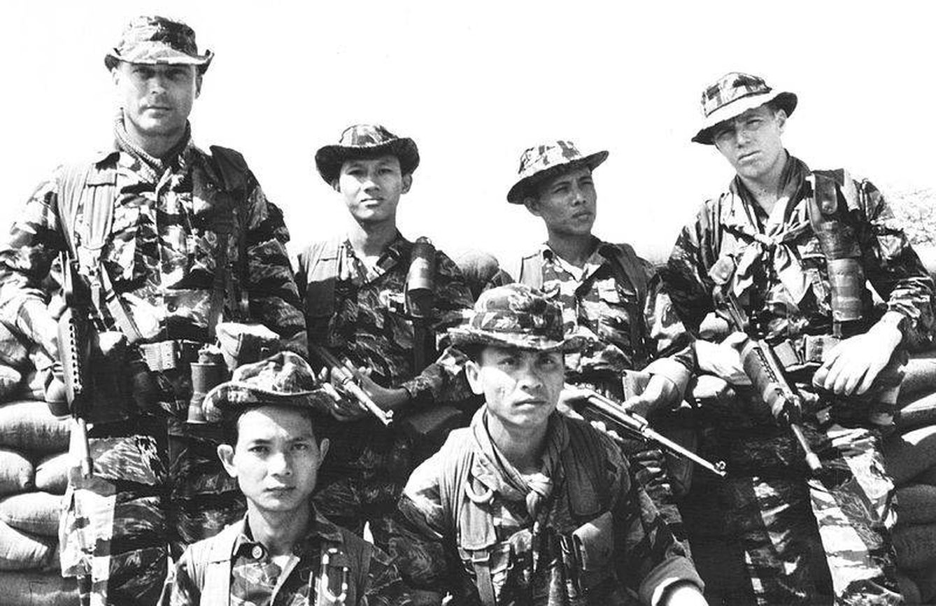 Fuerzas especiales estadounidenses y survietnamietas en septiembre de 1968