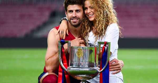 Foto: Gerard Piqué y Shakira, tras ganar el Barça la Copa del Rey en 2015. (Getty)