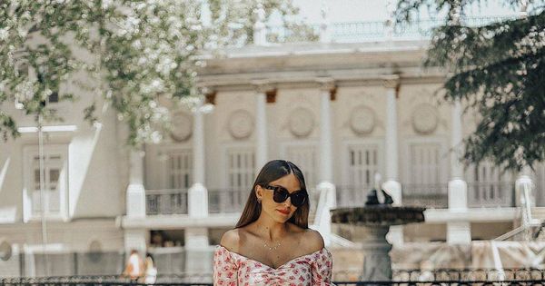 Foto: La influencer Erea Louro con top y falda a juego de Zara. (Instagram)