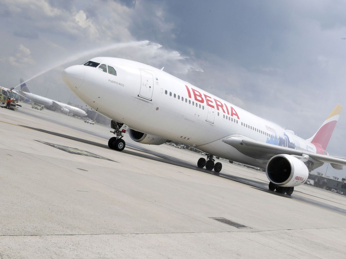Foto: Avión de Iberia. (EFE/Lenin Nolly)
