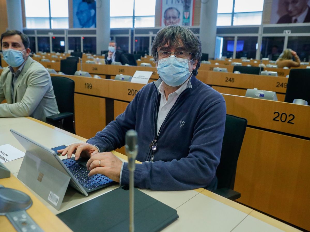 Foto: Carles Puigdemont en el Parlamento Europeo. (EFE/Stephanie Lecocq)