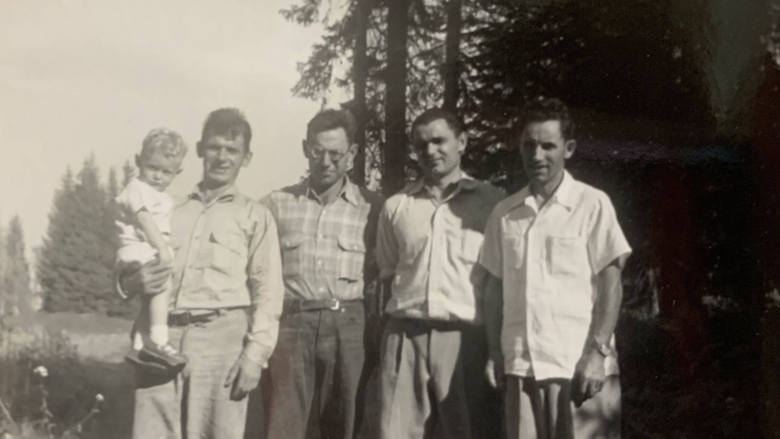 Los cuatro hermanos Laradogoitia, Manuel, Matthew, Antonio y José, en el Idaho de 1953. (Cedida por Alisson Larado)