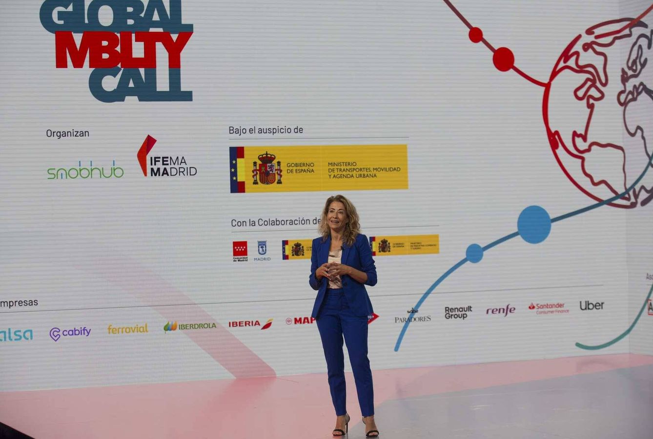 La presentación de Global Mobility Call fue la primera intervención de Raquel Sánchez como nueva ministra de Transportes.