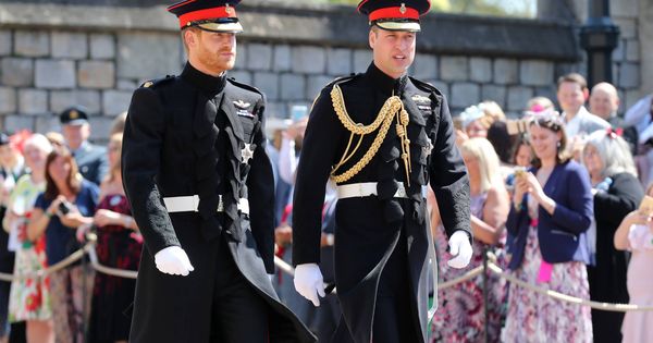 Foto: El príncipe Harry y su padrino, el duque de Cambridge.