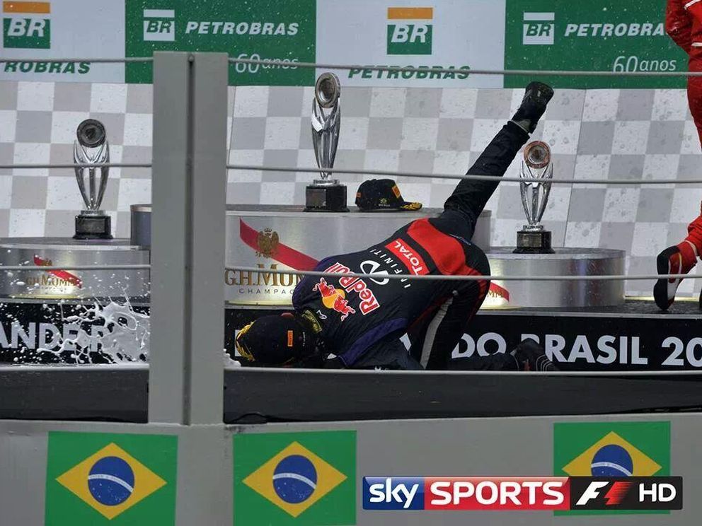 Webber tropieza en el podio de este domingo (Sky)