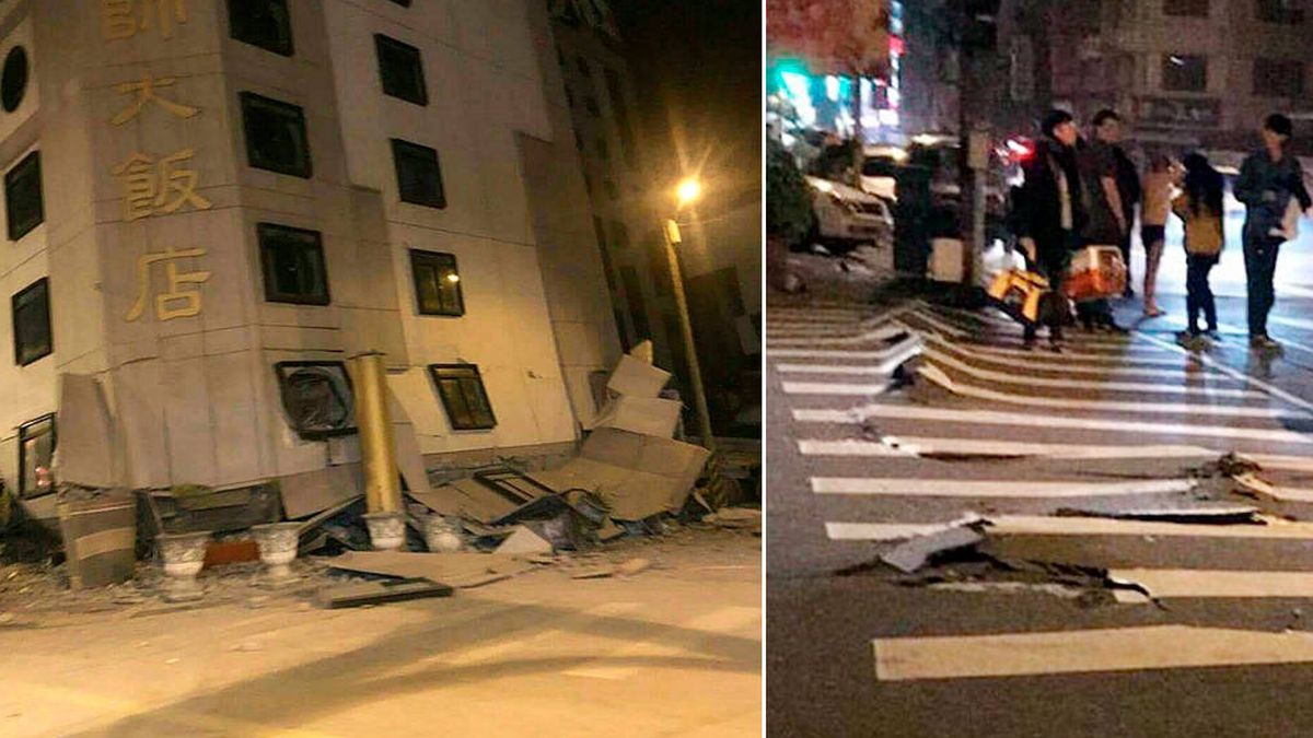 Un terremoto en Taiwán deja cuatro muertos y cientos de personas atrapadas en edificios
