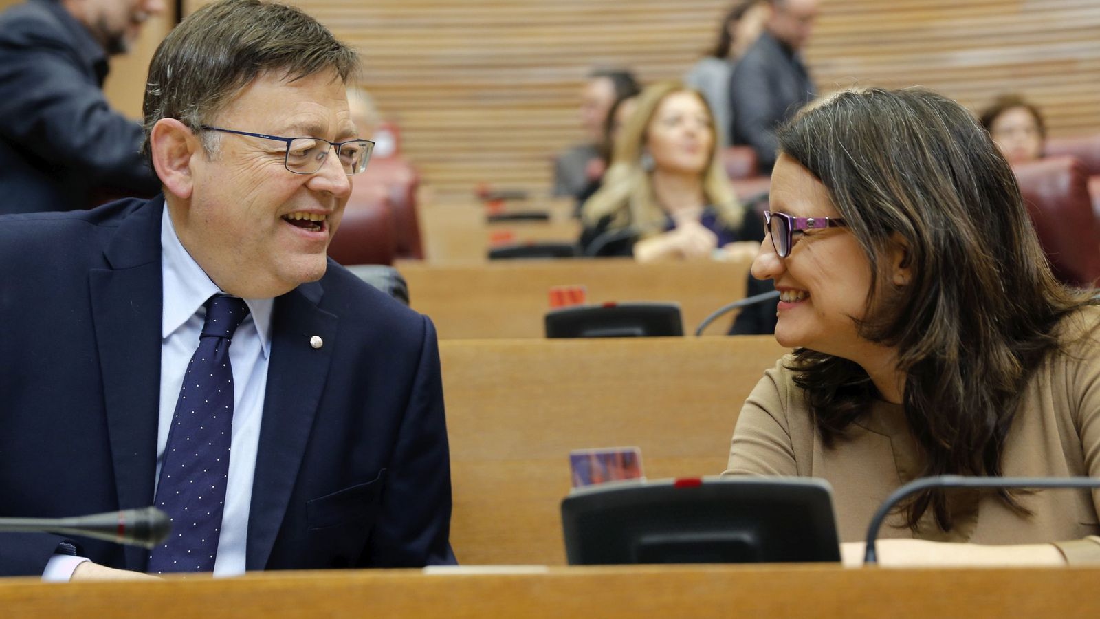 Foto: El president de la Generalitat, Ximo Puig, y la vicepresidenta, Mónica Oltra. (Efe)