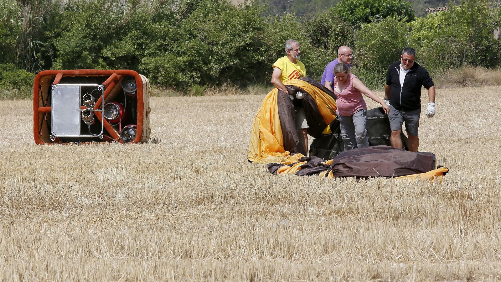 Foto: Un muerto y seis heridos en el accidente de un globo aerostático. (EFE)