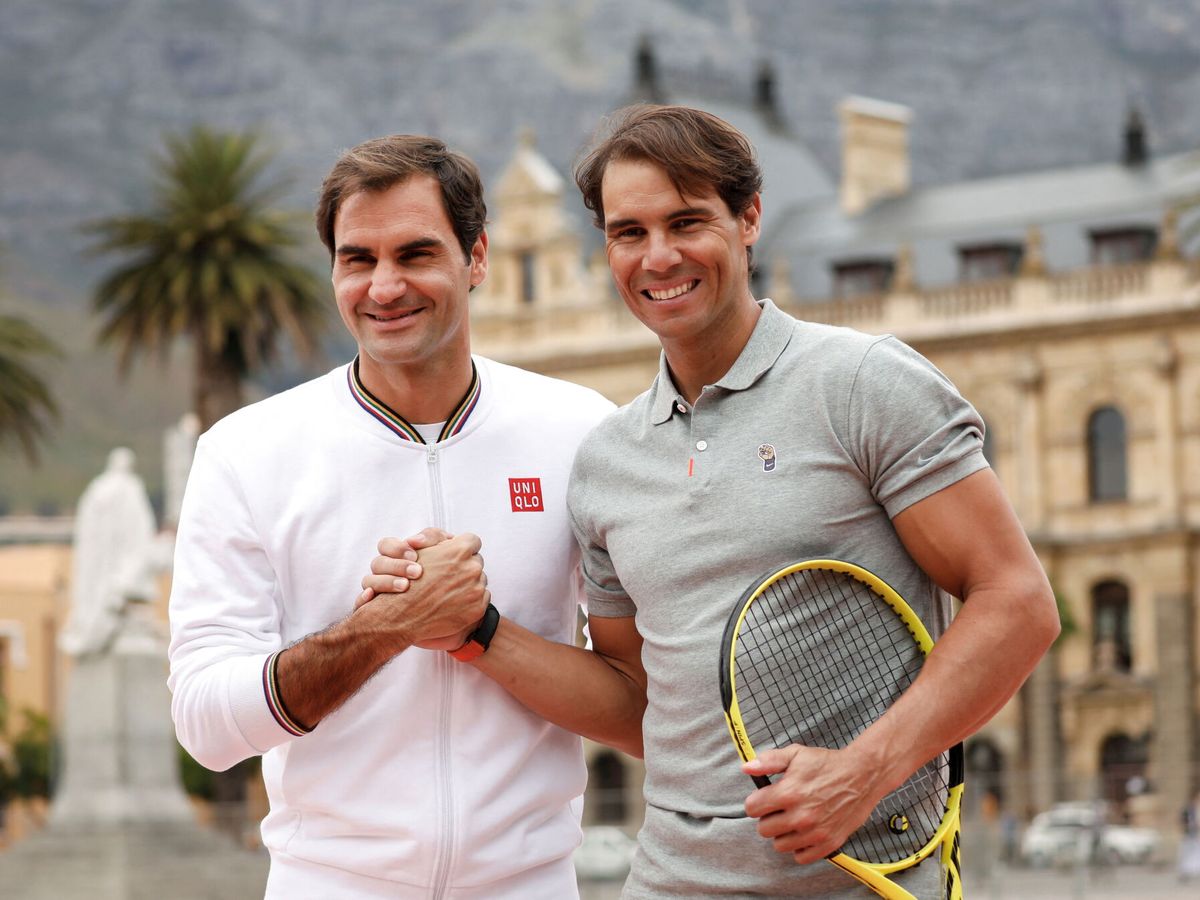 Foto: Roger Federer y Rafa Nadal, en una imagen de archivo. (Reuters/Mike Hutchings)