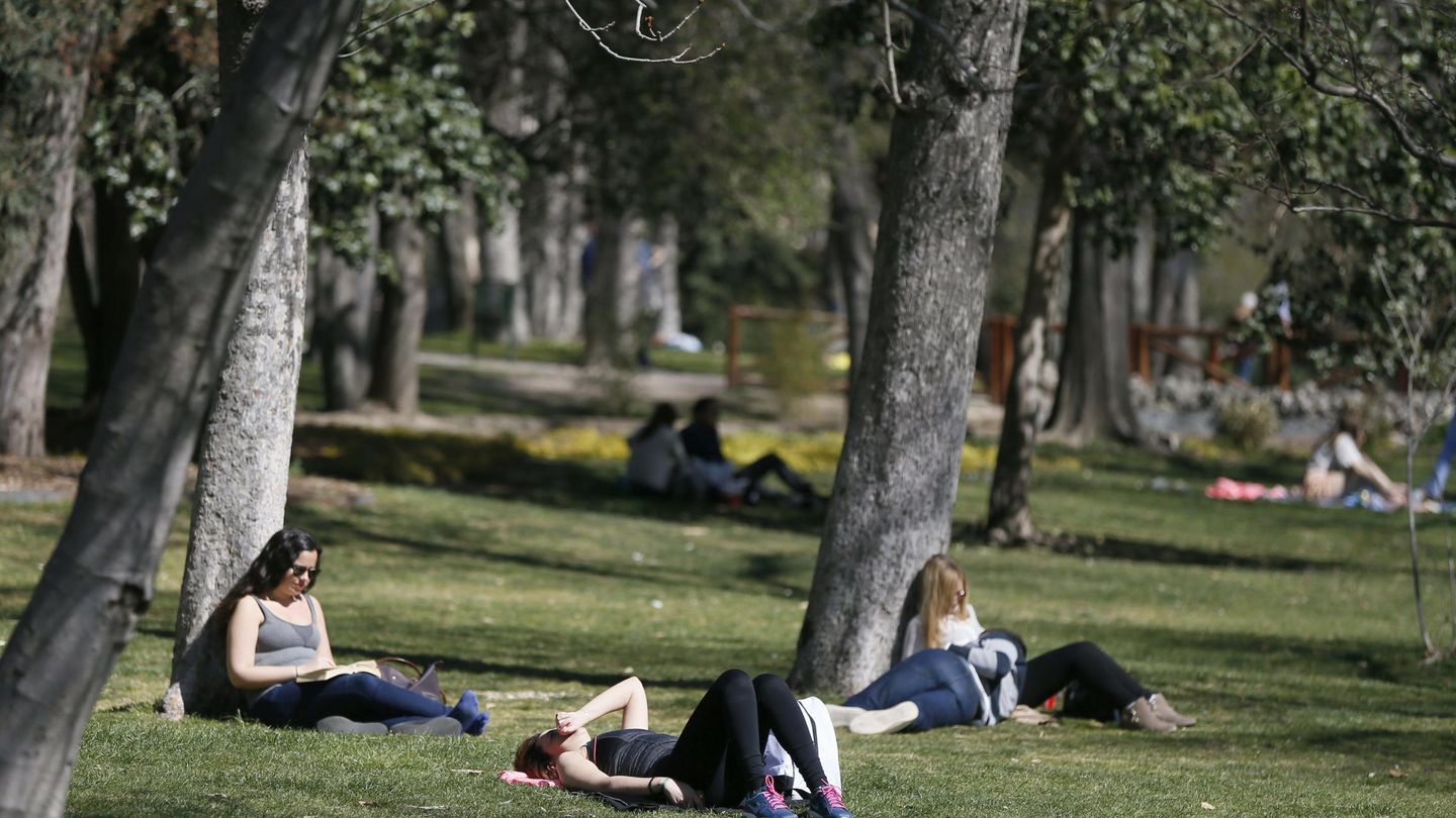 Los parques de Madrid animan al descanso