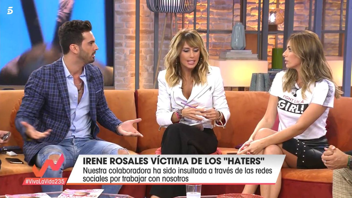 Irene Rosales, en 'Viva la vida'. (Telecinco)