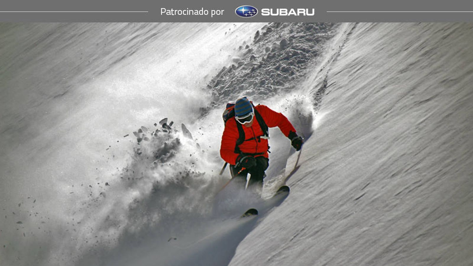 Foto: Ricardo Montoro desciende por una pala de la estación de esquí de Formigal
