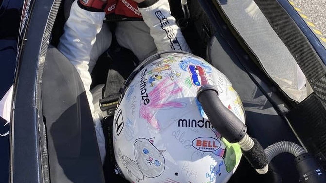 Romain Grosjean vuelve: el casco pintado por sus hijos que simboliza su nueva vida