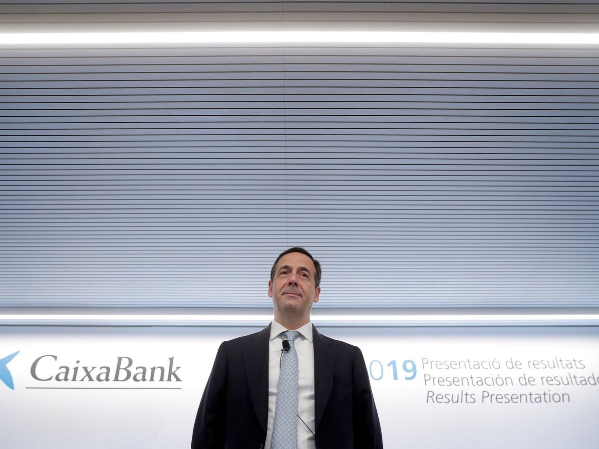 Foto:  El consejero delegado de CaixaBank, Gonzalo Gortázar, durante la presentación de resultados del tercer trimestre del 2019 (EFE)