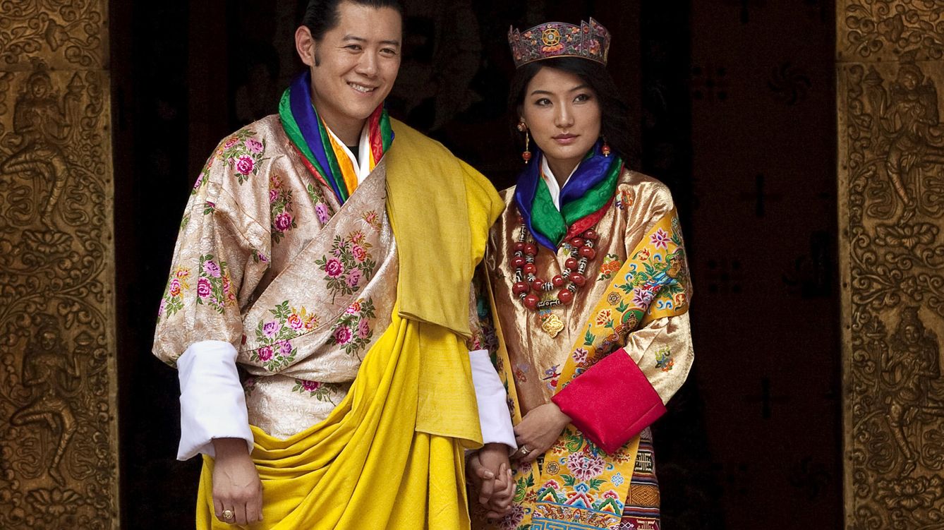 Foto: Los reyes de Bután el día de su boda (Gtres)