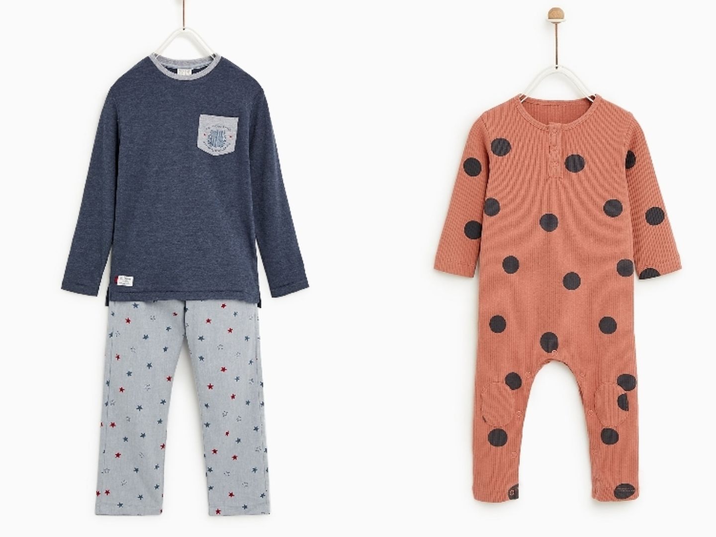 Pijamas de los hijos de Sara Carbonero. (Cortesía de Zara)