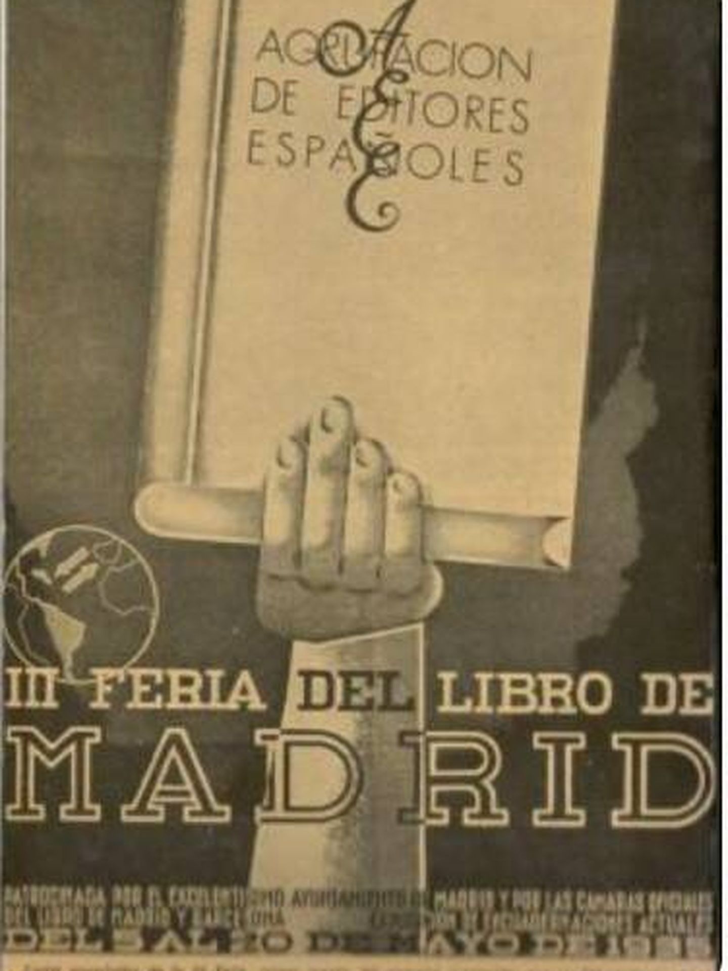 Cartel de 1935. (Feria del Libro de Madrid)