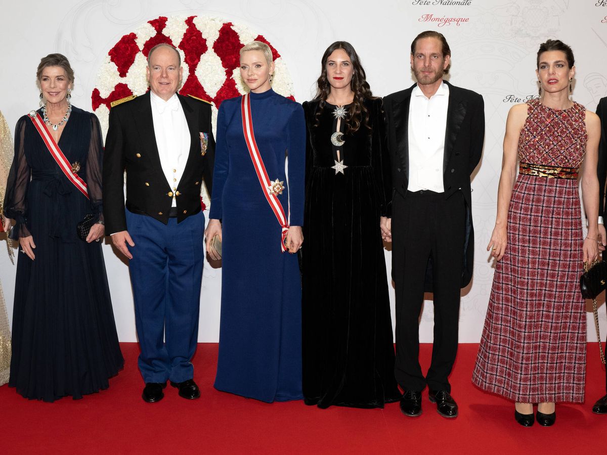 Foto: La familia real monegasca, en el Día Nacional de Mónaco. (Getty/Pool/David Niviere)