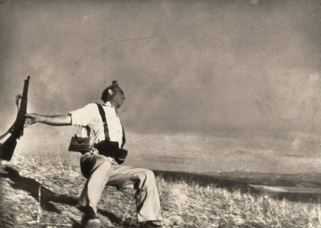 'Muerte de un miliciano'. Robert Capa. 1936