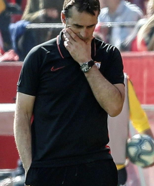 Foto: Lopetegui, preocupado durante el encuentro ante el Espanyol. (EFE9