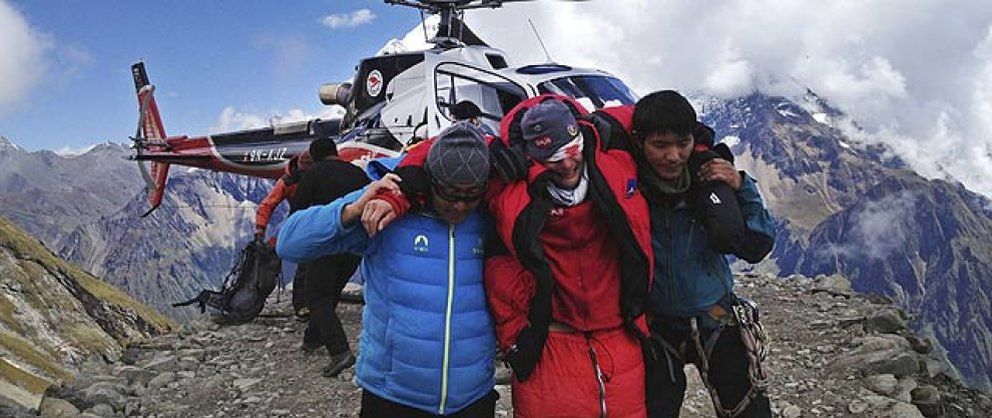 Foto: El alud en Manaslu deja 8 montañeros muertos, 3 desaparecidos y 21 rescatados