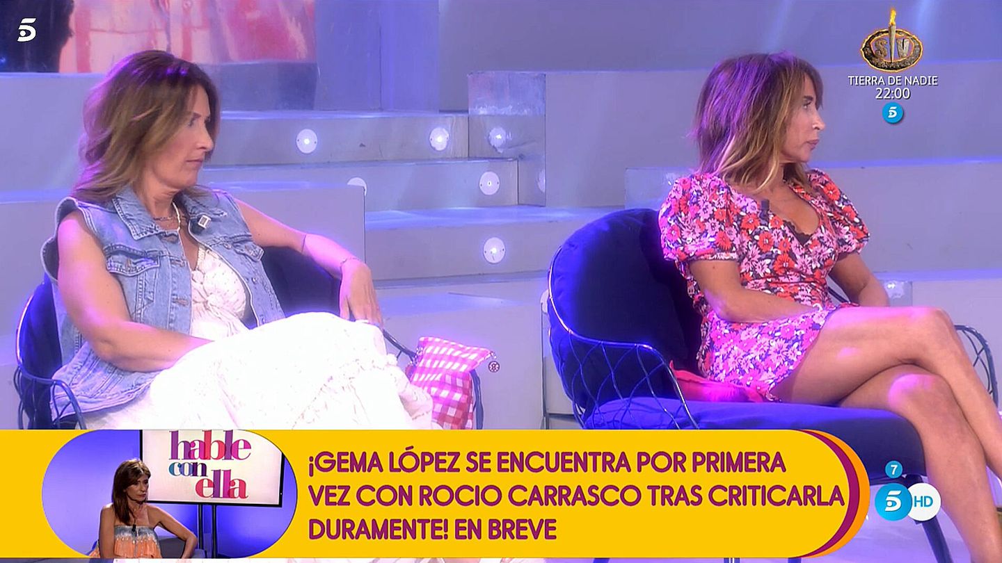 Laura Fa y María Patiño, en 'Sálvame'. (Telecinco)