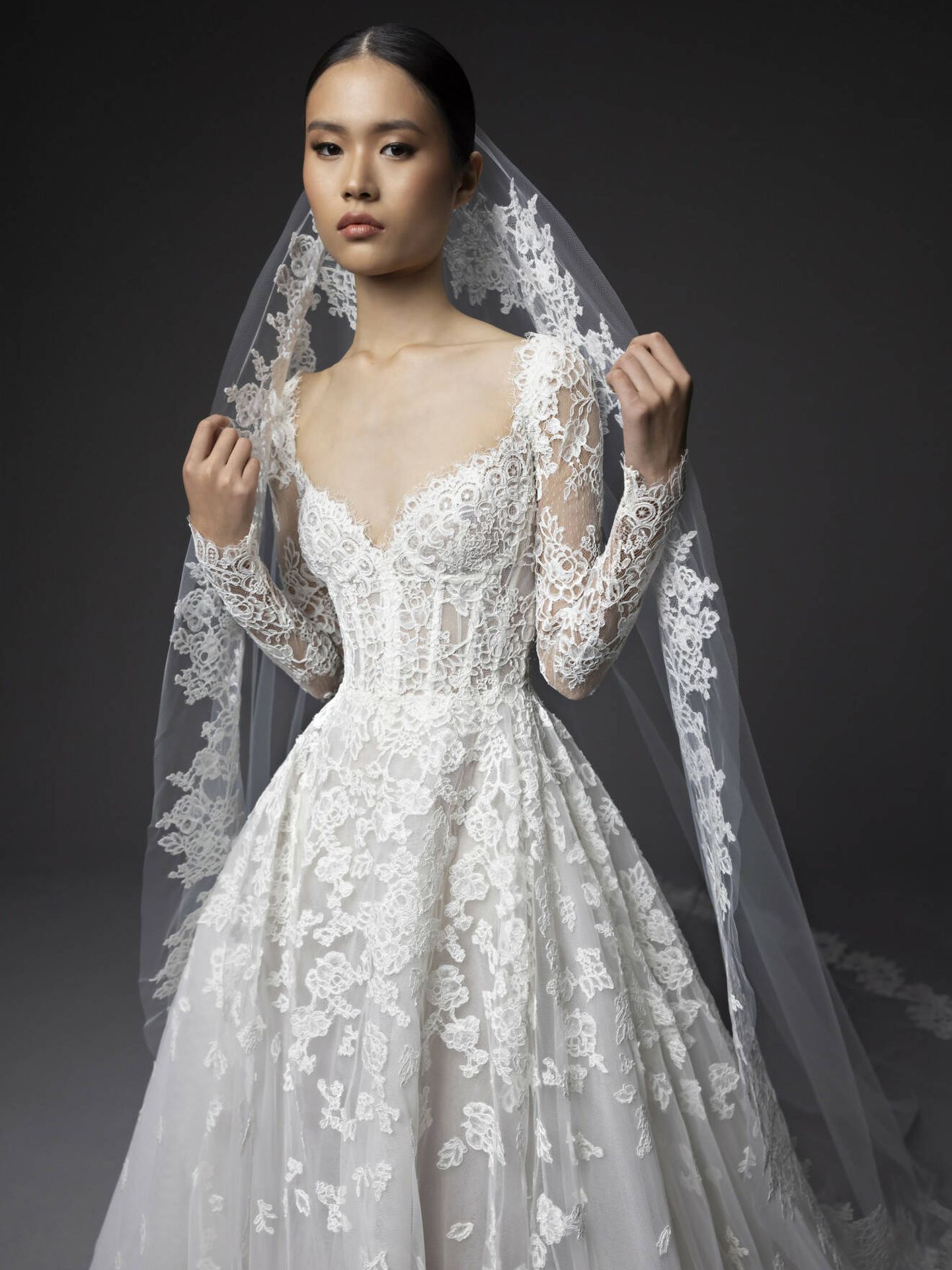 Un vestido de novia de Zuhair Murad, una de las marcas que puedes encontrar en Love is in the Air. (Launchmetrics Spotlight)