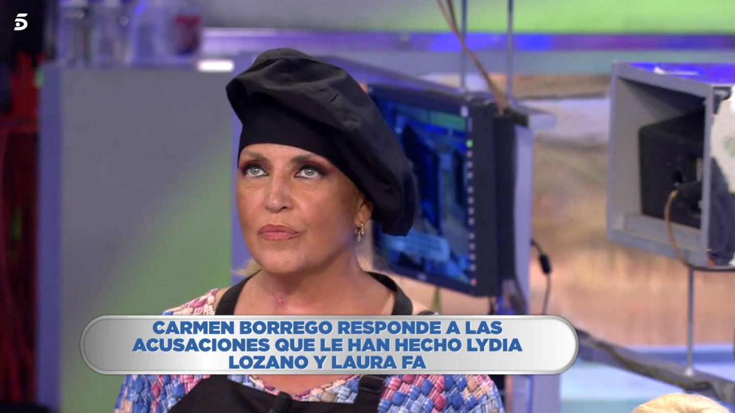 Lydia Lozano, en 'La última cena'. (Telecinco)