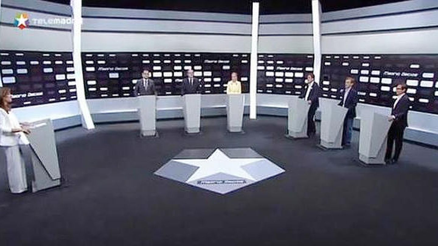 Debate electoral en Telemadrid durante la campaña autonómica de 2015. (EC)
