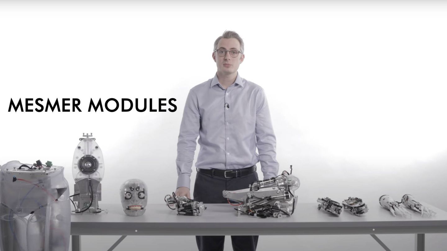 El robot está diseñado con módulos que funcionan de manera independiente. (Engineered Arts)