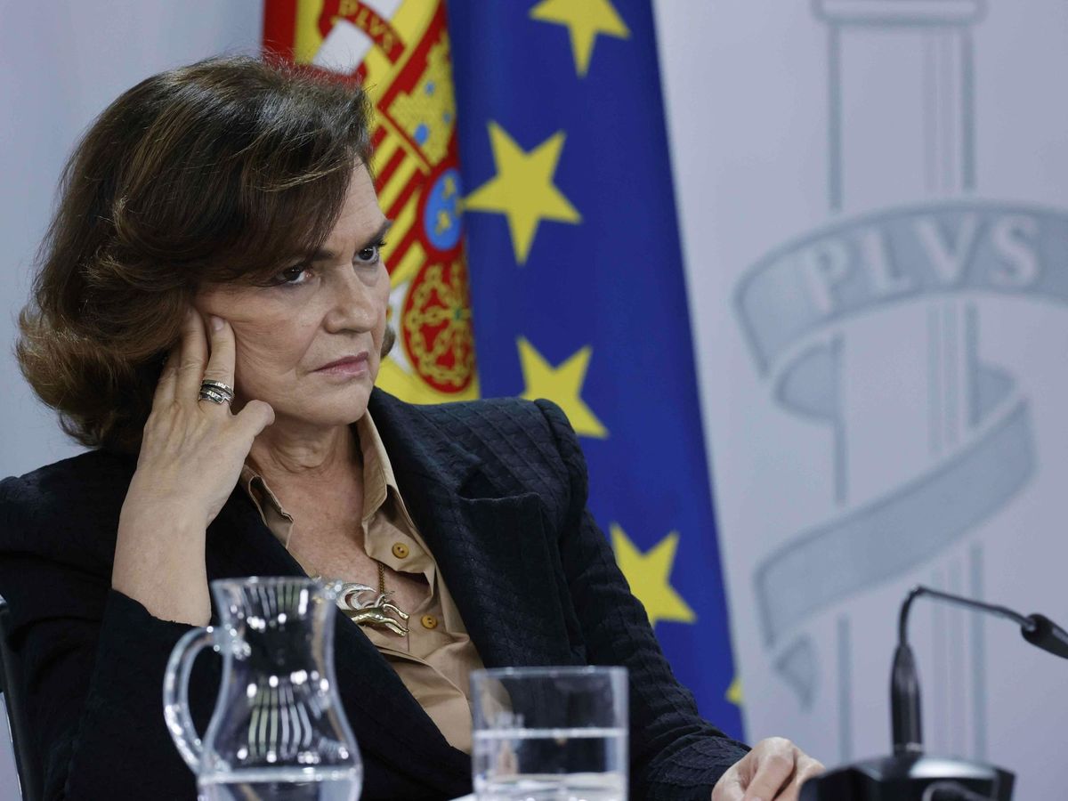 Foto: La vicepresidenta Primera del Gobierno, Carmen Calvo. (EFE)