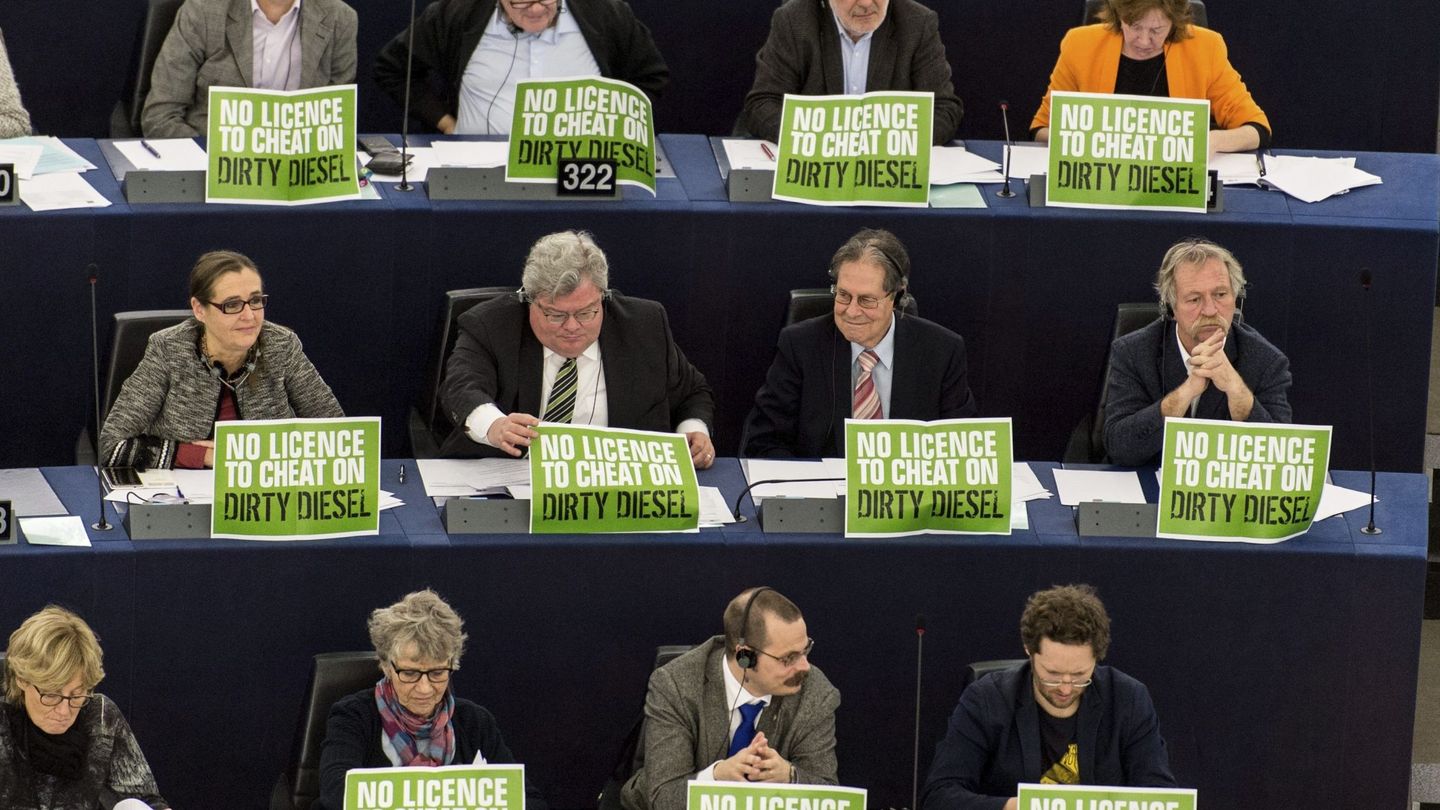 Bancada de Los Verdes en el Parlamento Europeo de Estrasburgo. (Reuters)