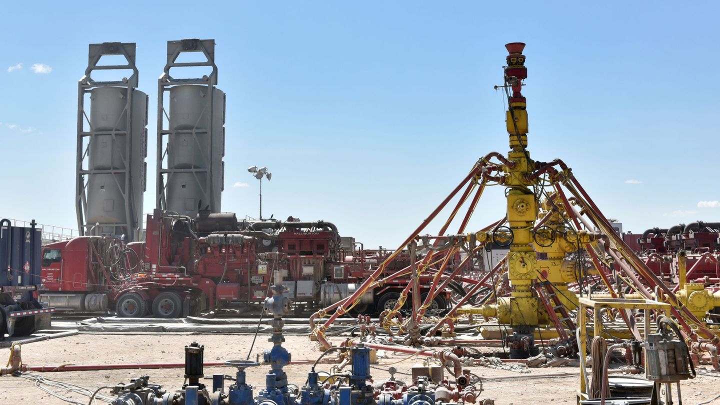 Estación de 'fracking' en Texas. (Reuters)