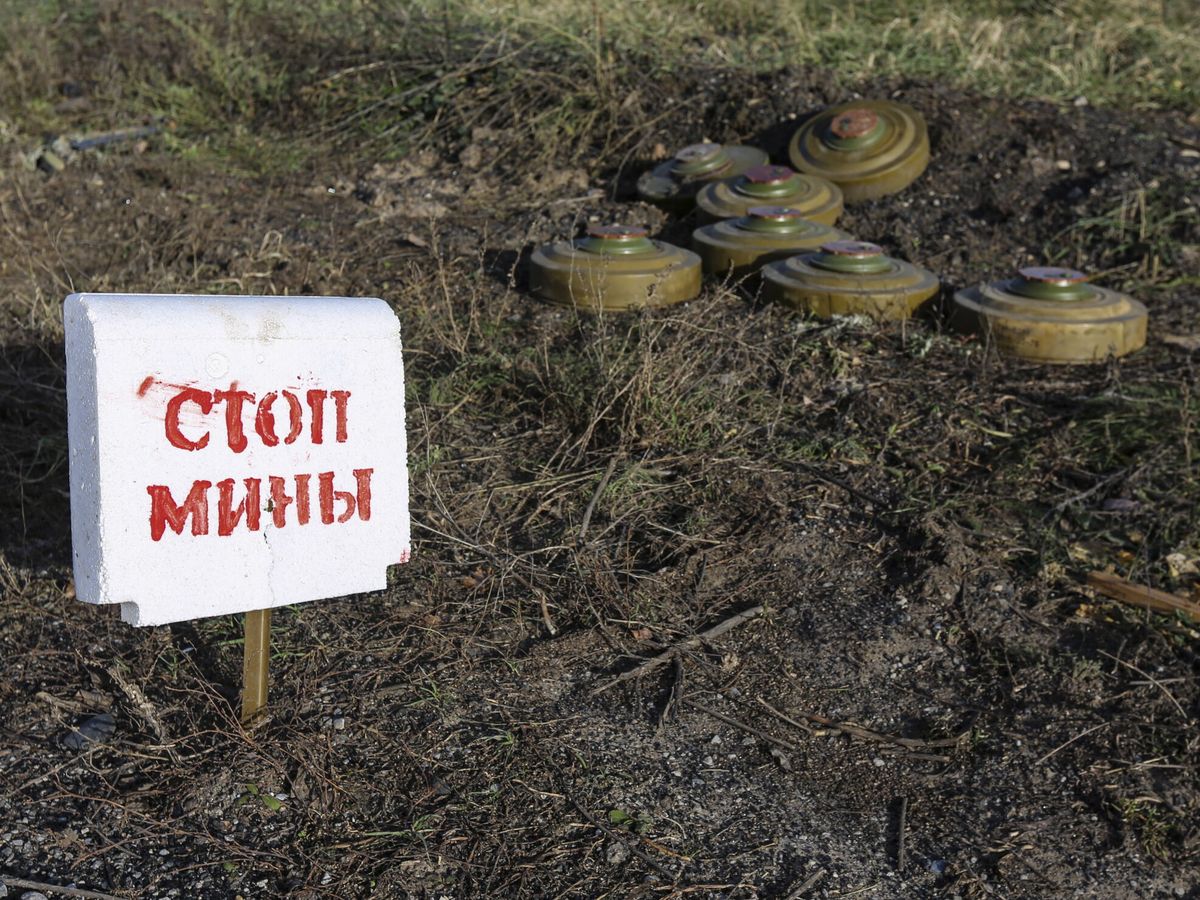Foto: La guerra ha llenado de minas buena parte de Ucrania (EFE EPA/Alessandro Guerra)