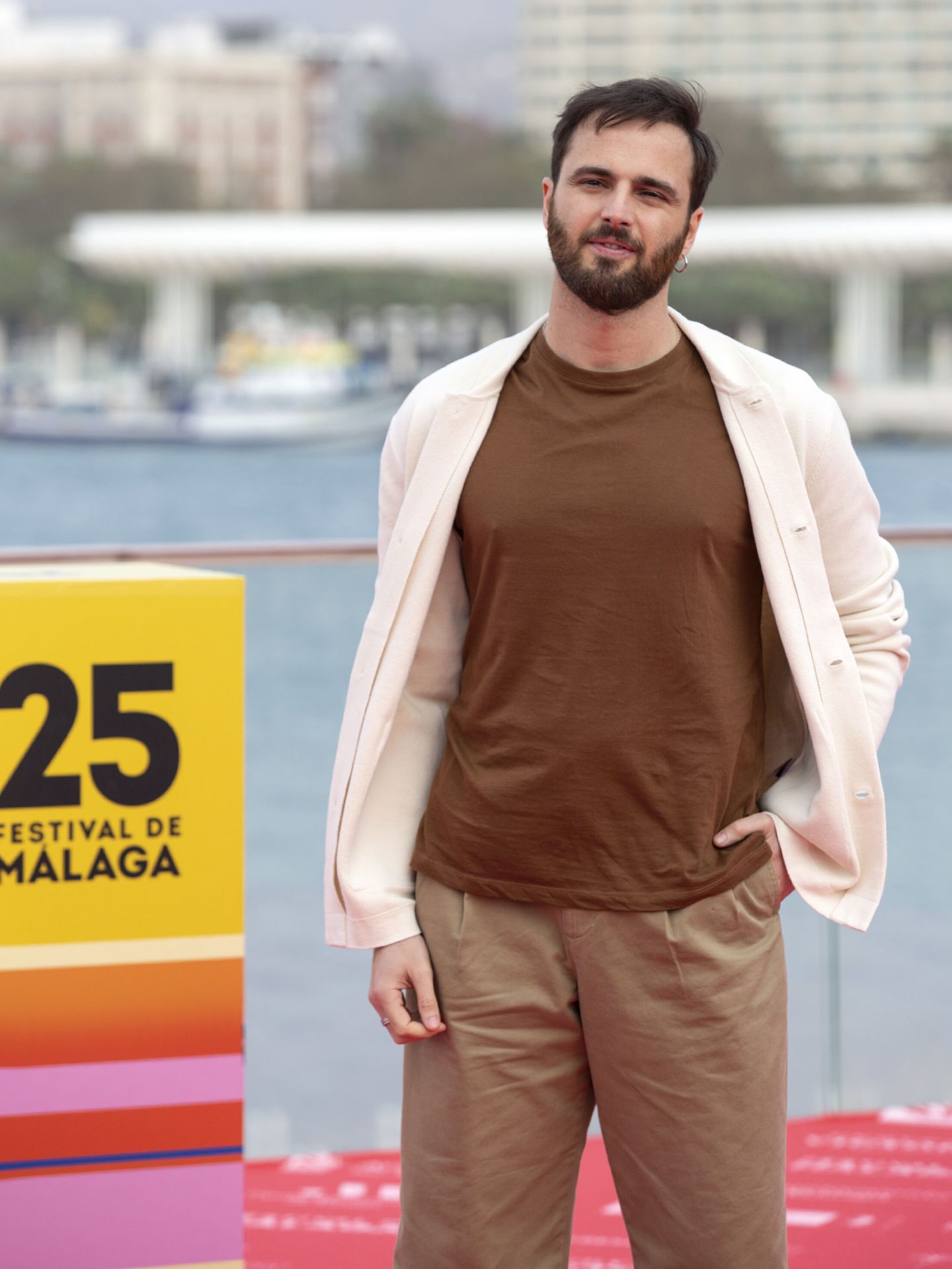 El actor, Mikel Bustamante, en el Festival de Cine de Málaga. (EFE/Daniel Pérez) 