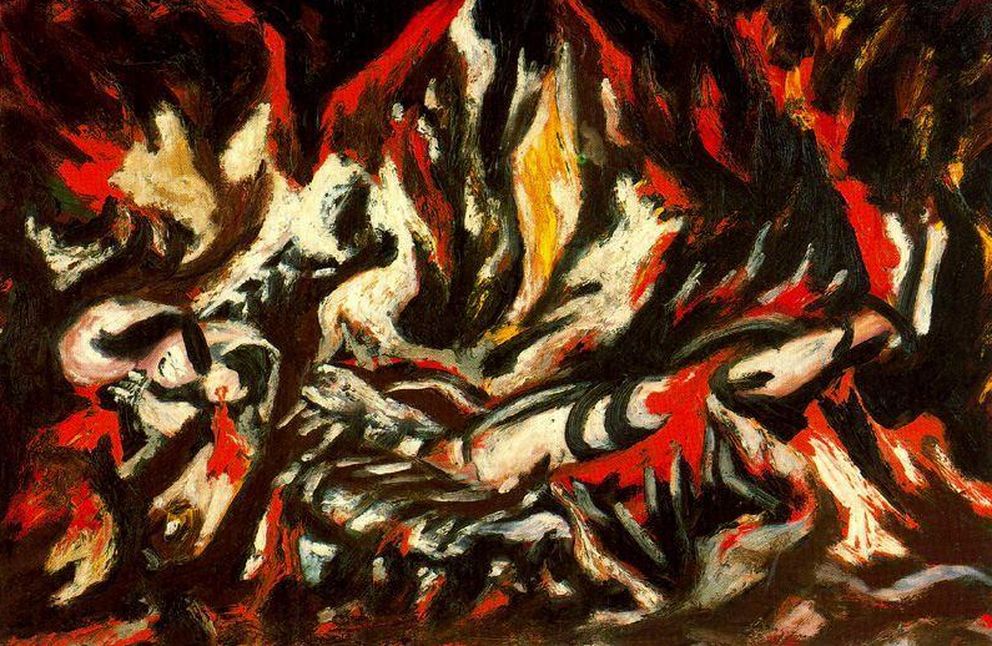 Jackson Pollock, 'La llama', 1934.