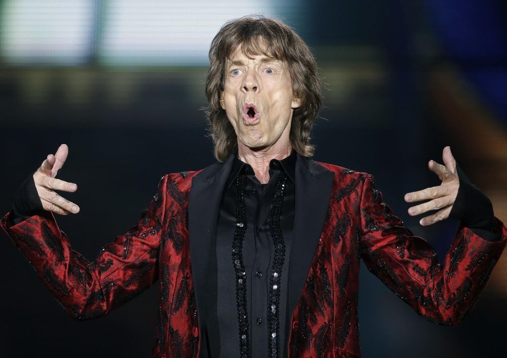 Foto: Mick Jagger durante el concierto de The Rolling Stones en Madrid 