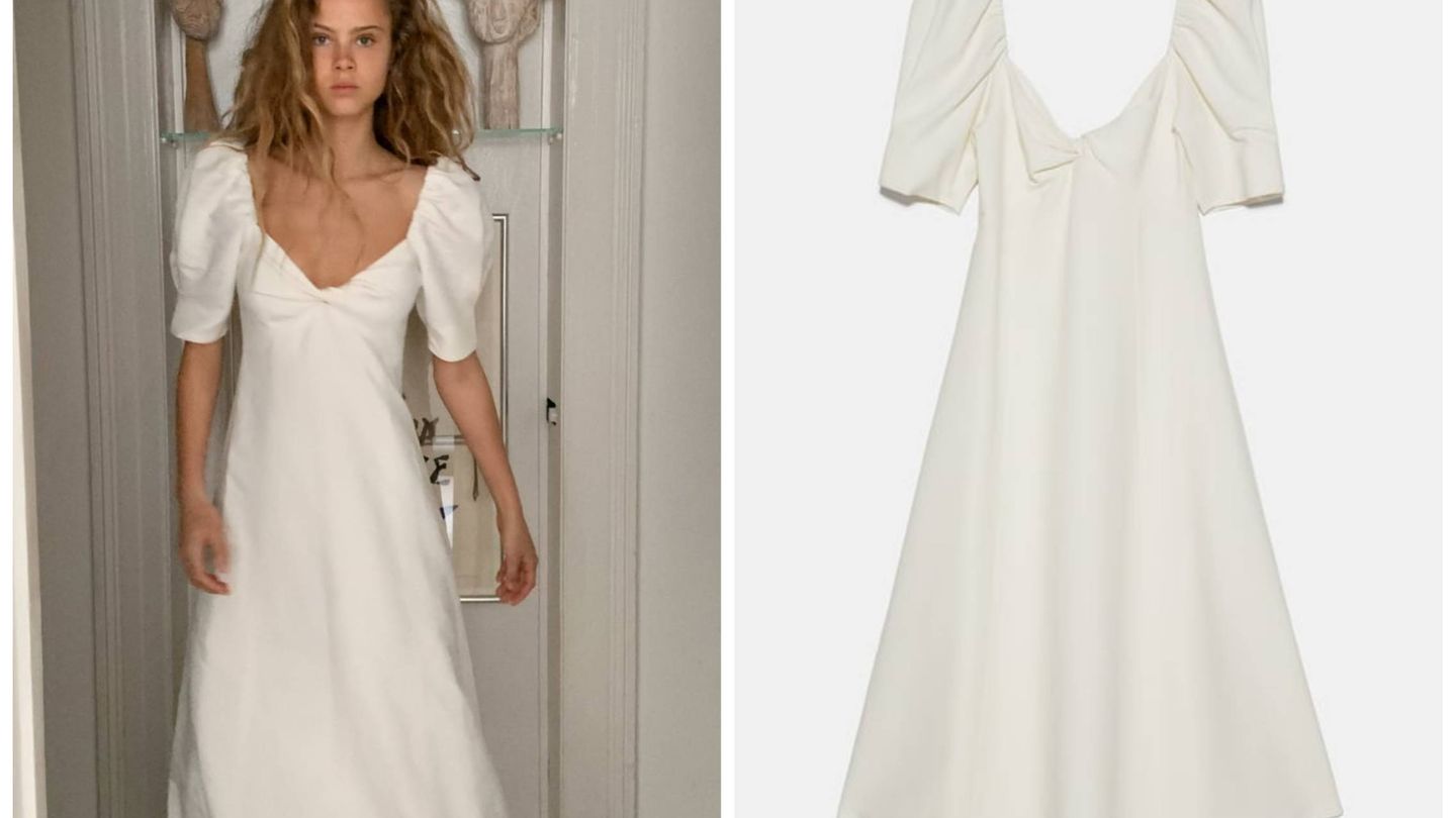 Un vestido de Zara perfecto para tu boda. (Cortesía)