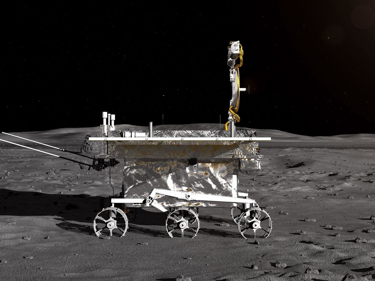 Foto: Vehículo lunar de la sonda lunar Chang'e-4. (EFE)