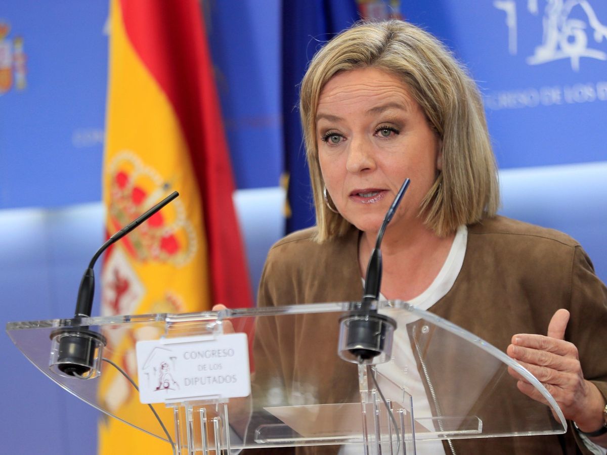 Foto: La diputada de Coalición Canaria Ana Oramas, durante la rueda de prensa de hoy (EFE)