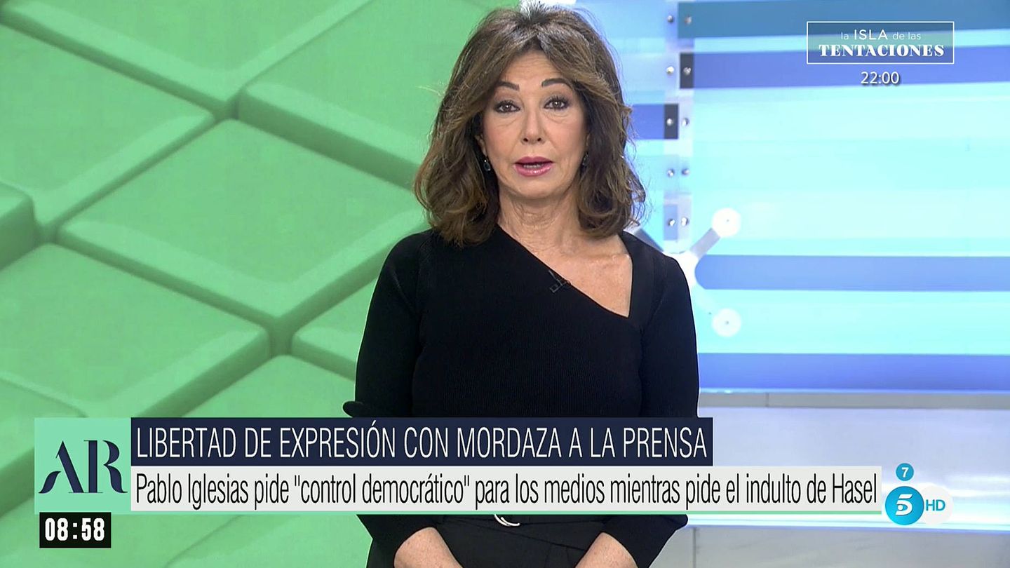 La presentadora de Telecinco Ana Rosa Quintana. (Mediaset)