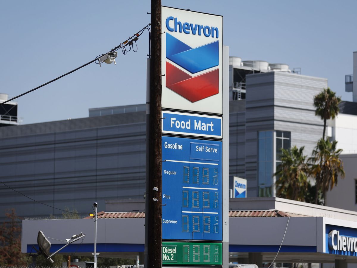 Foto: Gasolinera de Chevron en EEUU. (EFE)