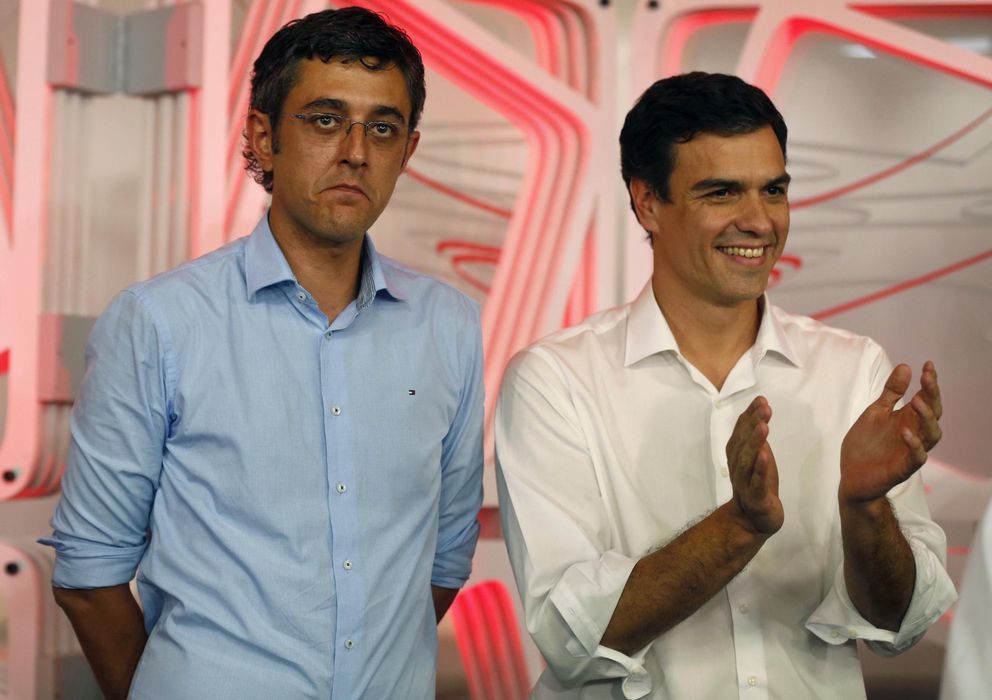 Foto: Eduardo Madina y Pedro Sánchez, tras los resultados de la consulta del pasado 13 de julio. (Reuters)