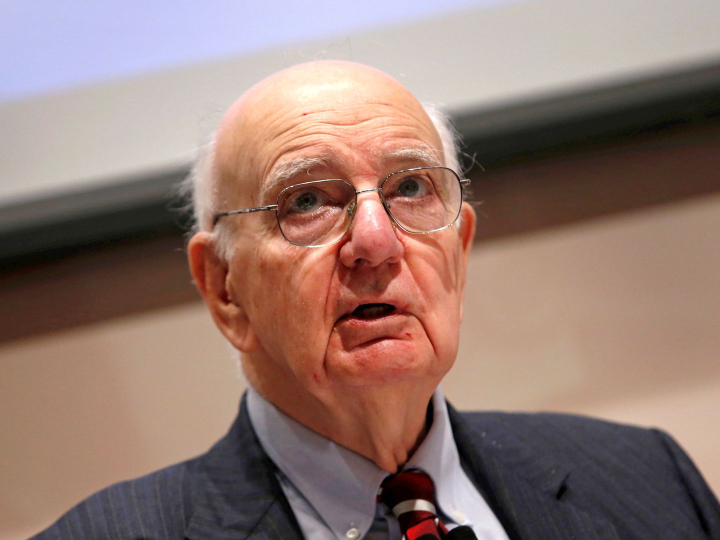 Paul Volcker, en una conferencia. (Reuters)